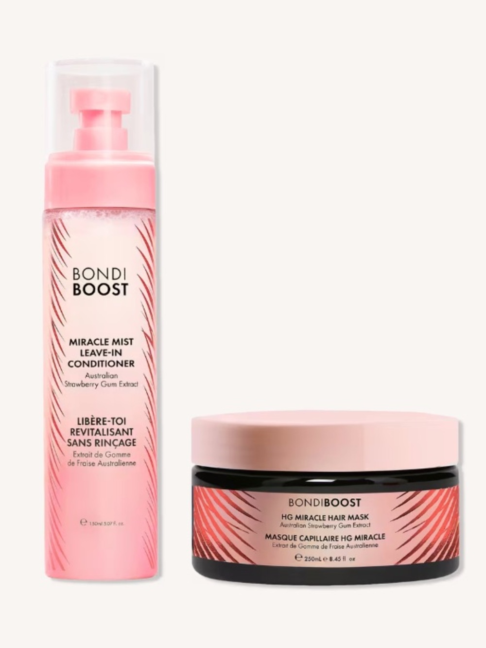 Pink Miracle Mist Leave-In Conditioner Mist + Miracle Hair Mask
